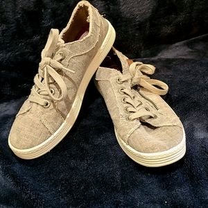 Blowfish Malibu Lace Up Sneakers w/ Zipper Accent